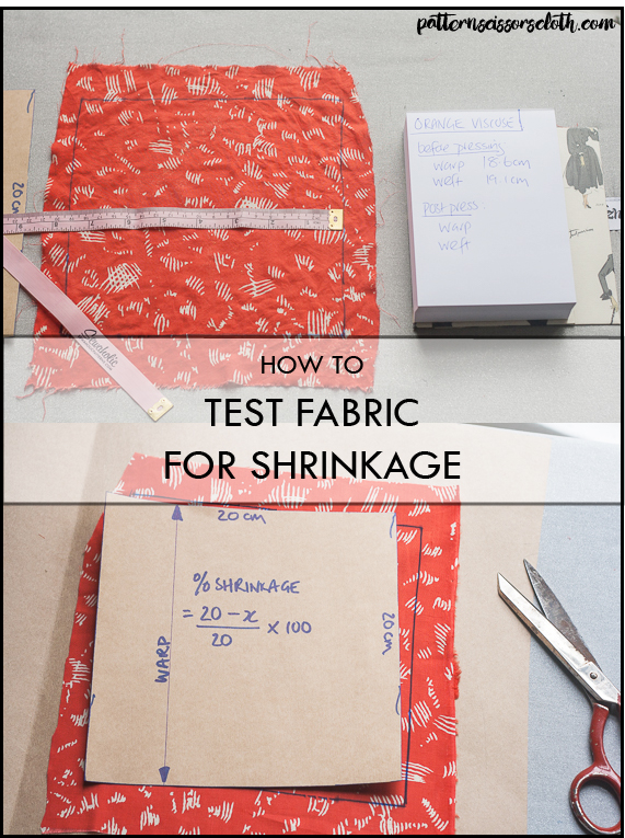 HowToTestFabrcForShrnage100%