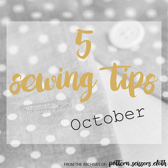 sewing tips oct
