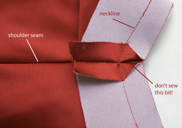 PatternScissorsCloth neckline angle