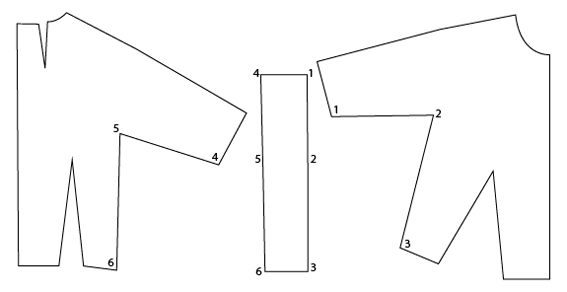 pattern.scissors.cloth kimono strap