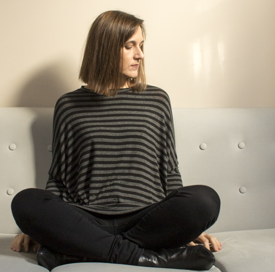 charcoal stripe top 1