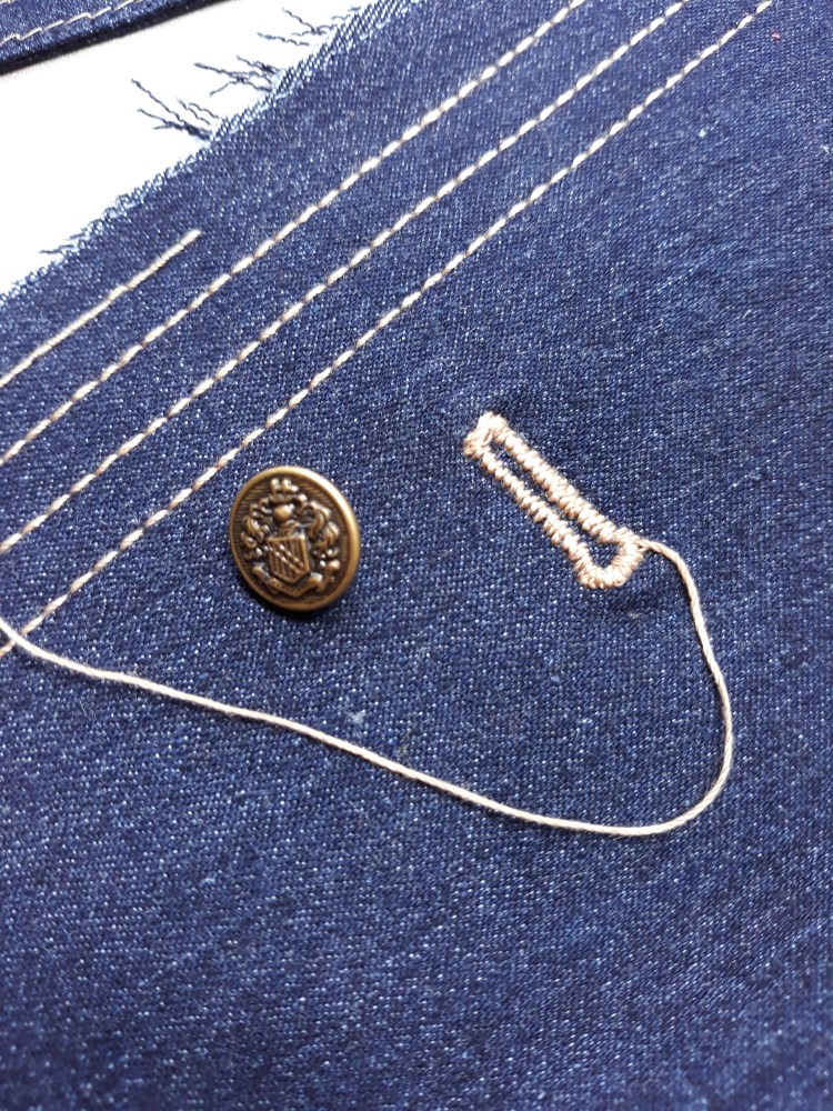 Denim Sailor Pants - Pattern Scissors Cloth