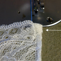French Seam on Lace - finishing