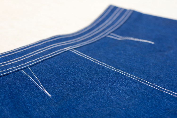 Denim Sailor Pants - Pattern Scissors Cloth