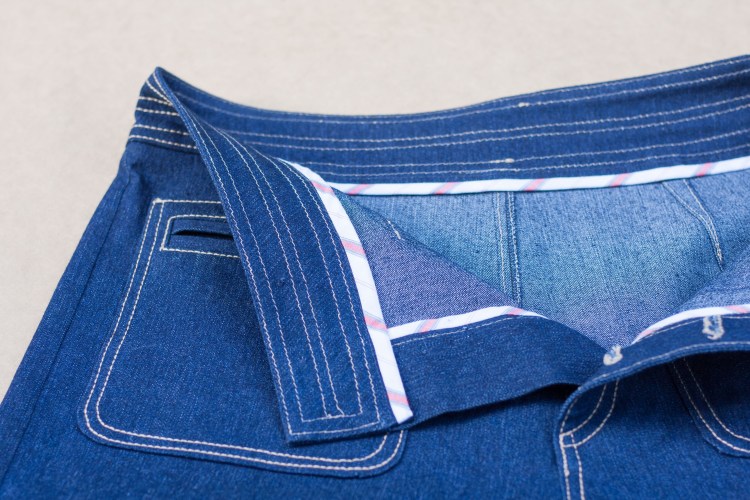 Denim Sailor Pant - Pattern Scissors Cloth