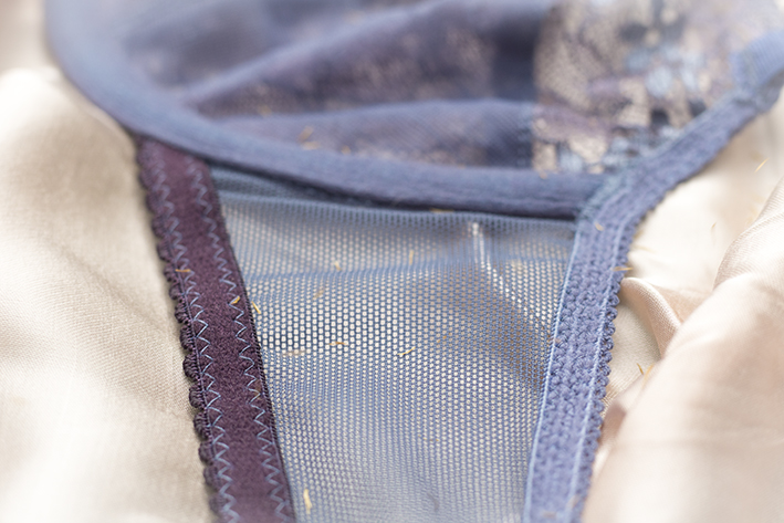 Pattern Scissors Cloth - Amethyst Lace Lingerie Set