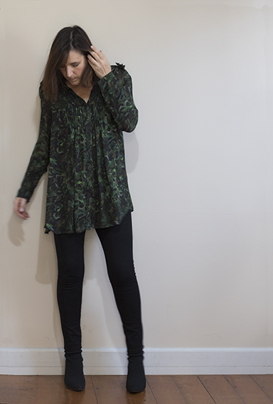 Pattern Scissors Cloth Ash Jeans