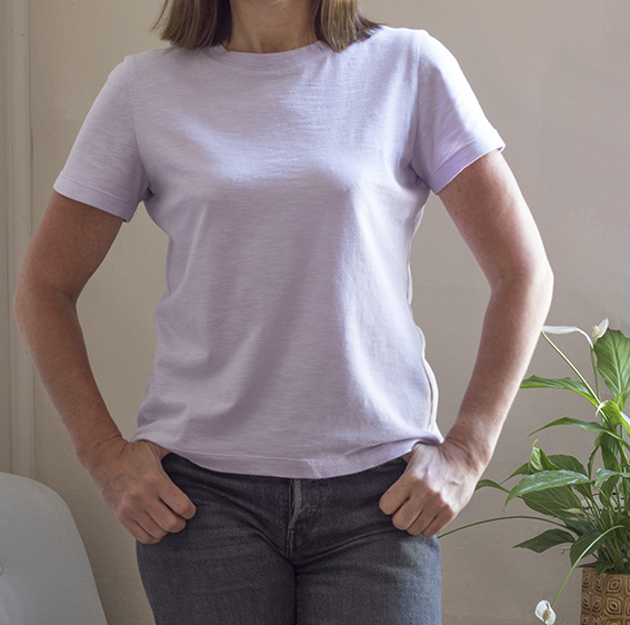 Lilac Basic InstincT Tshirt by Pattern Scissors Cloth